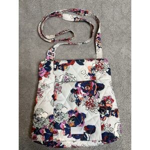 VERA BRADLEY Ultra Light Crossbody Purse‎ White Exuberant Floral Bag